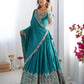 Natural Crepe Silk Embroidered Lehenga Set with Dupatta