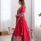 Natural Crepe Silk Embroidered Lehenga Set with Dupatta