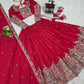 Natural Crepe Silk Embroidered Lehenga Set with Dupatta
