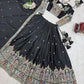 Natural Crepe Silk Embroidered Lehenga Set with Dupatta