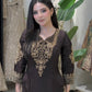 Natural Crepe Silk Zari Embroidery Sharara Set