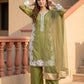 Natural Silk Embroidered Palazzo Suit for Festive and Wedding Occasions
