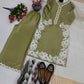 Natural Silk Embroidered Palazzo Suit for Festive and Wedding Occasions