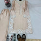 Natural Silk Embroidered Palazzo Suit for Festive and Wedding Occasions