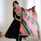Navratri Special Premium Designer Khadi Cotton Gown Set with Dupatta