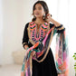 Navratri Special Premium Designer Khadi Cotton Gown Set with Dupatta