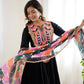 Navratri Special Premium Designer Khadi Cotton Gown Set with Dupatta