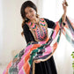 Navratri Special Premium Designer Khadi Cotton Gown Set with Dupatta