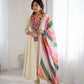 Navratri Special Premium Designer Khadi Cotton Gown Set with Dupatta