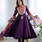 Navratri Special Premium Designer Khadi Cotton Gown Set with Dupatta