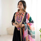 Navratri Special Premium Designer Khadi Cotton Gown Set with Dupatta