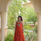 Navratri Wear Bandhani Kutchi Patchwork Anarkali Gown