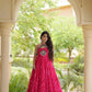 Navratri Wear Bandhani Kutchi Patchwork Anarkali Gown