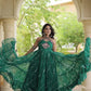 Navratri Wear Bandhani Kutchi Patchwork Anarkali Gown