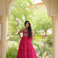 Navratri Wear Bandhani Kutchi Patchwork Anarkali Gown