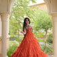 Navratri Wear Bandhani Kutchi Patchwork Anarkali Gown