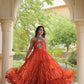 Navratri Wear Bandhani Kutchi Patchwork Anarkali Gown