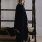Navy Blue GMY Silk Heavy Embroidered Palazzo Set