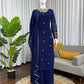 Navy Blue Georgette Kurta with Plazo and Dupatta