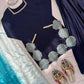 Navy Blue Natural Crepe Farshi Salwar Set with Thread Sequence Work and Chinon Silk Dupatta
