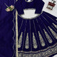 Navy Kalka Embroidered Lehenga Set