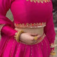 Navy Kalka Embroidered Lehenga Set