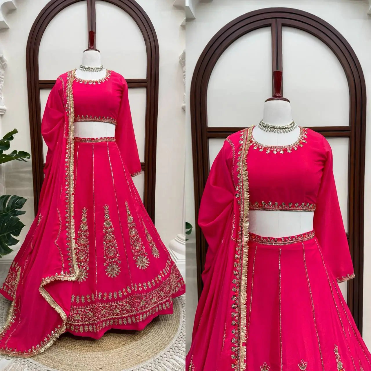 Navy Kalka Embroidered Lehenga Set