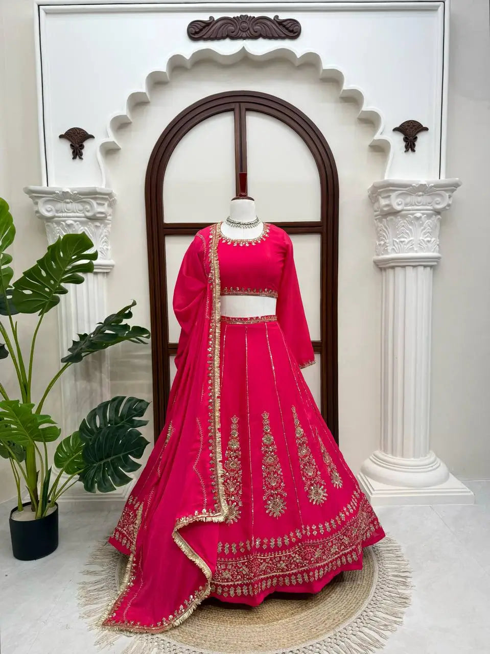 Navy Kalka Embroidered Lehenga Set