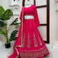 Navy Kalka Embroidered Lehenga Set