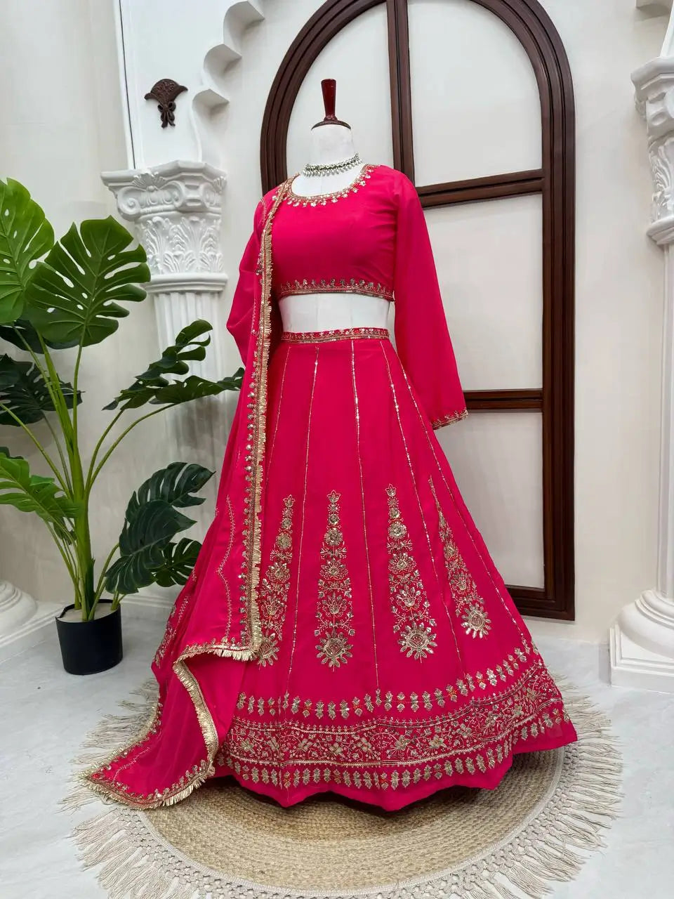Navy Kalka Embroidered Lehenga Set