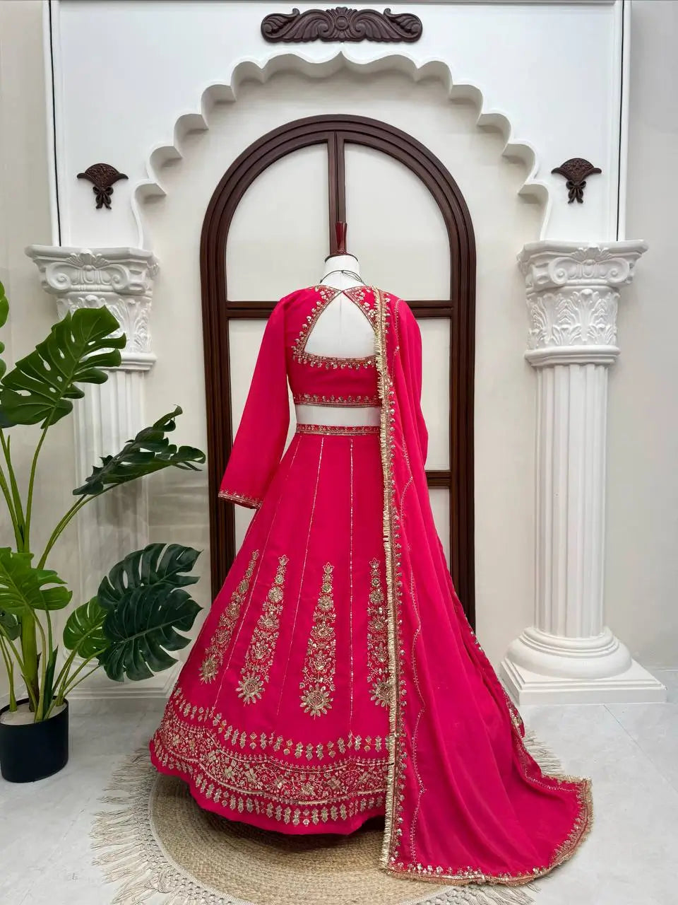 Navy Kalka Embroidered Lehenga Set