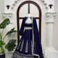 Navy Kalka Embroidered Lehenga Set