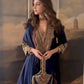 Navy Tribal Embroidered Sharara