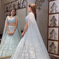 Net Lehenga Choli Set for Wedding and Reception Wear