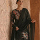 Noir Bloom Embroidered Roman Silk Kurta Set for Festive and Casual Elegance