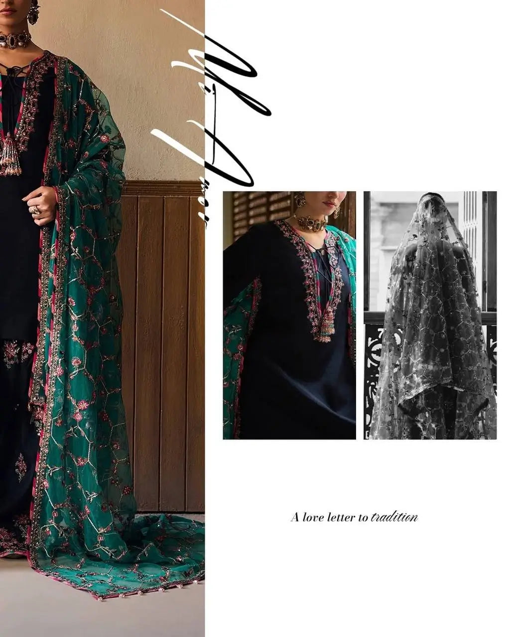 Noir Elegance Embroidered Silk Kurta Set with Dupatta for Festive and Wedding Wear