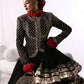Noir Gota Ruffle Lehenga