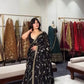 Noir Sequin Lehenga Saree