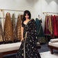 Noir Sequin Lehenga Saree