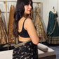 Noir Sequin Lehenga Saree