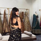 Noir Sequin Lehenga Saree