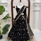 Noir Sequin Lehenga Saree