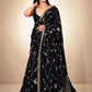 Noir Sequin Lehenga Saree