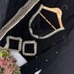 Noir Sequin Mirror Anarkali Gown