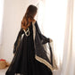 Noir Sequin Mirror Anarkali Gown