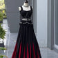 Noir Tassel Fringe Lehenga