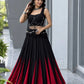 Noir Tassel Fringe Lehenga