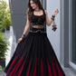 Noir Tassel Fringe Lehenga