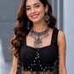 Noir Tassel Fringe Lehenga