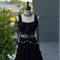 Noir Tassel Fringe Lehenga